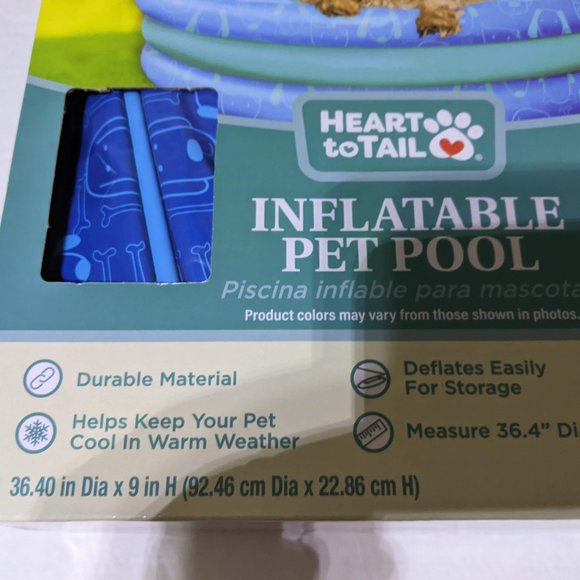 Heart to Tail Inflatable Dog Pool - Picture 5 of 6